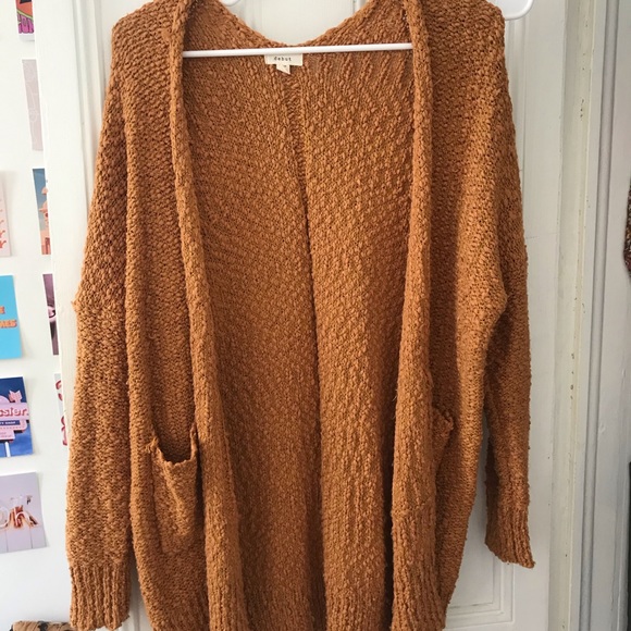 dark mustard cardigan